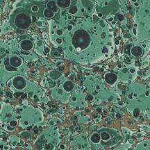Green Marbeled Pebble Italian Print Paper with Golden Highlights ~ Carta Fiorentina Italy